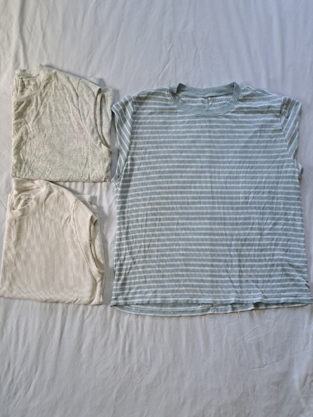 3-Pack American Eagle Soft & Sexy Ribbed Muscle Tee Size M